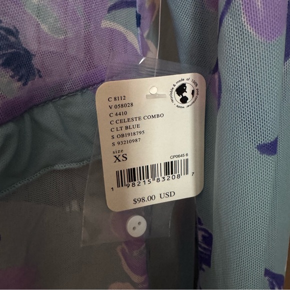 Floral Ruffle Tie-Front Top - Picture 2 of 3